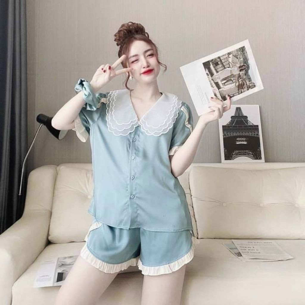 Đồ ngủ nữ❣️FREE SHIP❣️Đồ ngủ sexy LỤA SATIN cao cấp mềm mại xinh xắn &lt; 62KG