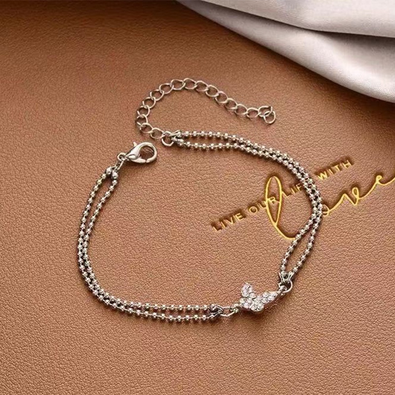 Vòng Đeo Tay Đính Đá Kim Cương Toàn Diện Phong Cách Hàn Quốc Dành Cho Nữ