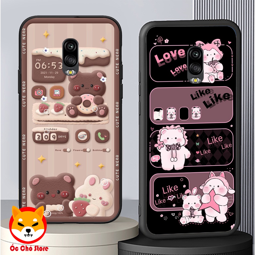 Ốp lưng Samsung J7 Plus / J7 pro / J7+ in hình gấu , thỏ hồng chibi dễ thương siêu đẹp