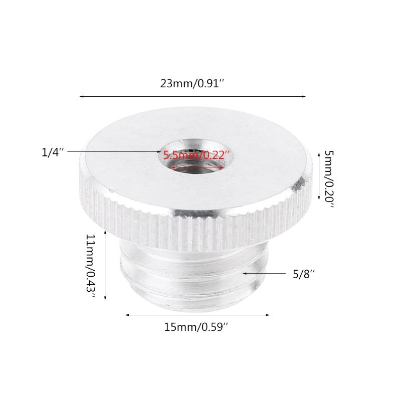 Đầu tiếp hợp chuyển đổi 1/4'' sang 5/8&quot; cho chân đế 1/4&quot; gắn máy đo khoảng cách bằng tia laser 5/8&quot;