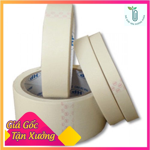 Băng dính giấy 2cm, 5cm  - Loại dày siêu dính
