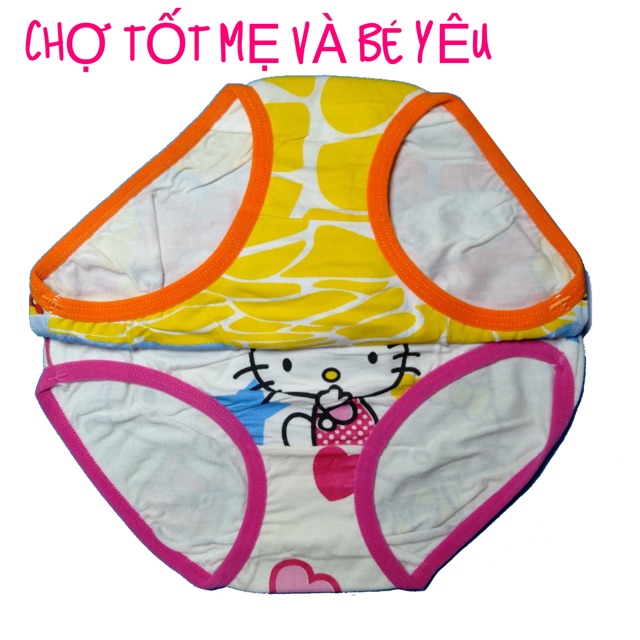 (13-30KG) SET 2 QUẦN CHIP BÉ GÁI COTTON VIỆT NAM