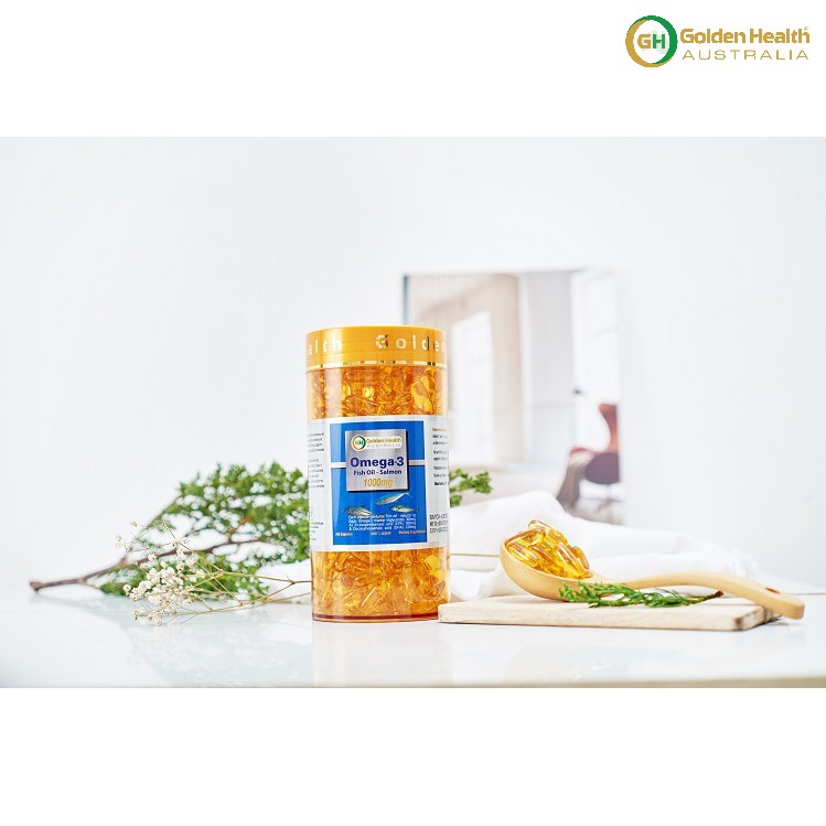 [GOLDEN HEALTH] Viên uống dầu cá hồi Omega-3 - Salmon Fish Oil Omega3 1000mg hộp 365 Viên | BigBuy360 - bigbuy360.vn