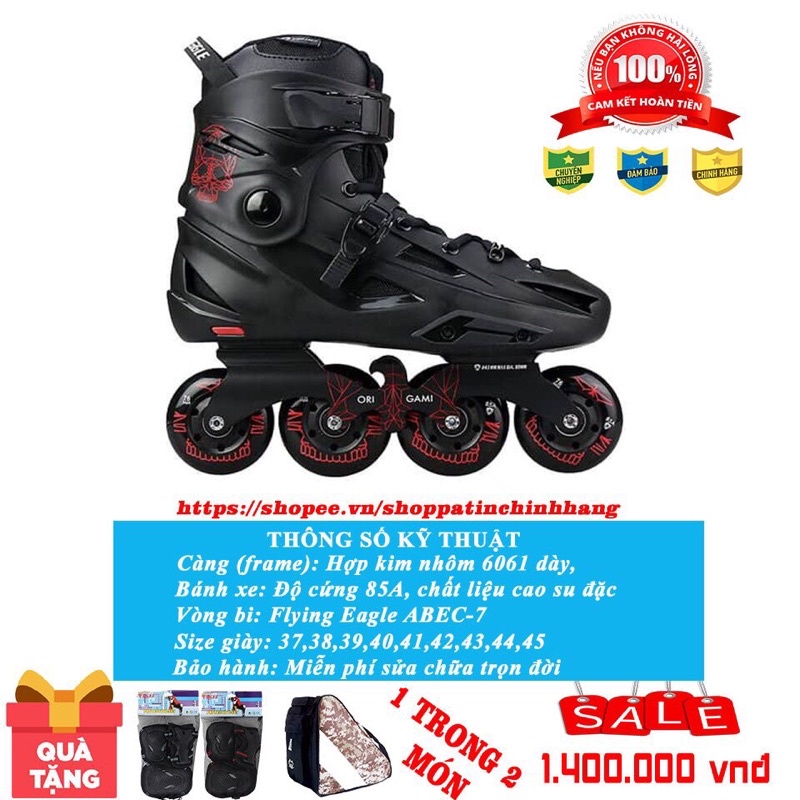 Giày Patin Flying Eagle F3S tặng túi đựng giày cao cấp 200k