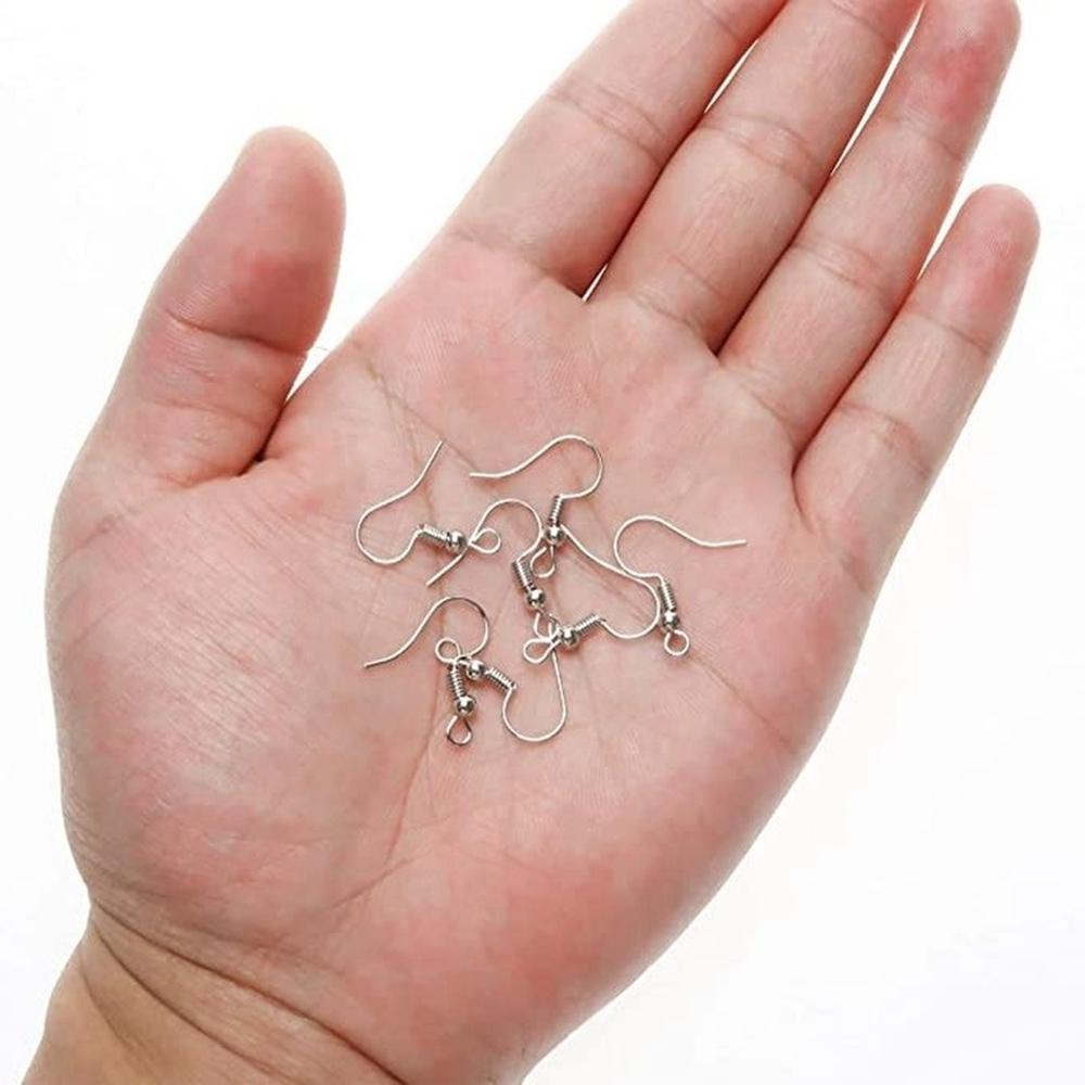 Set 100 / 50 Đôi Bông Tai Bằng Silicone Bạc Sterling|Trang Sức Mạ Bạc 9255 9255|Bông Tai Chất Liệu Cotton Cao Cấp Thời Trang