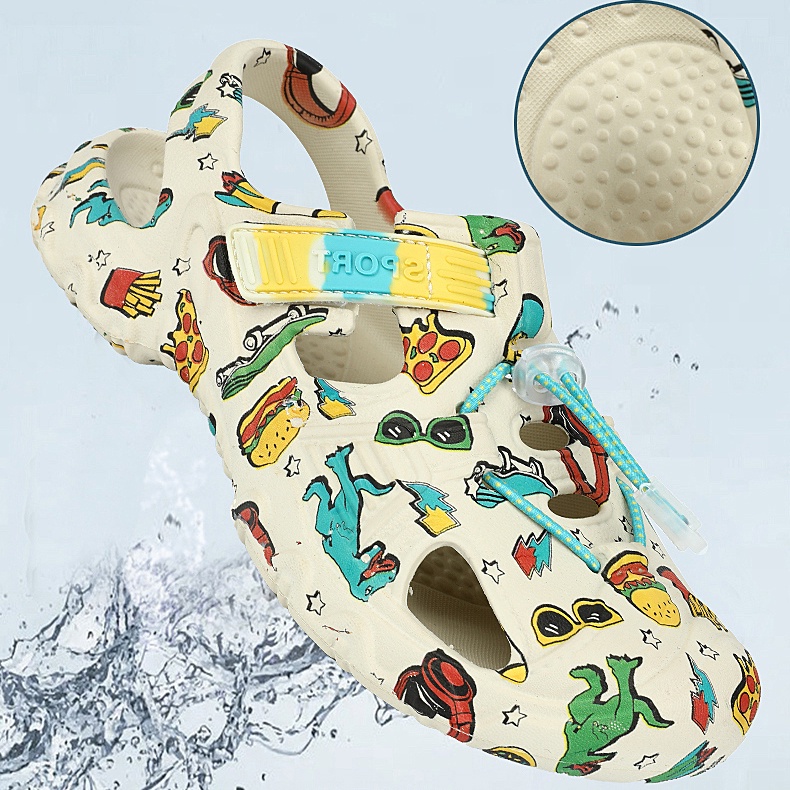 Dép Sandal Hình Cá Mập Đế Mềm Chống Trượt Cho Bé s57is5