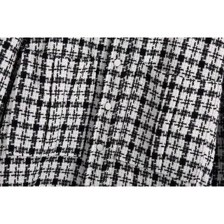 Sơmi Dạ Tweed Kẻ Caro
