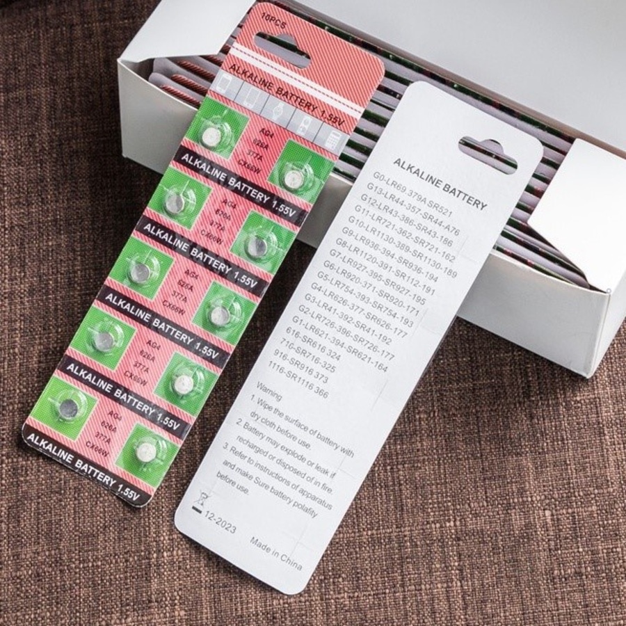 Pin đồng hồ đeo tay 1K Alkaline Battery loại phổ thông 1.5V AG4 377A CX177 LR626W - OneTime