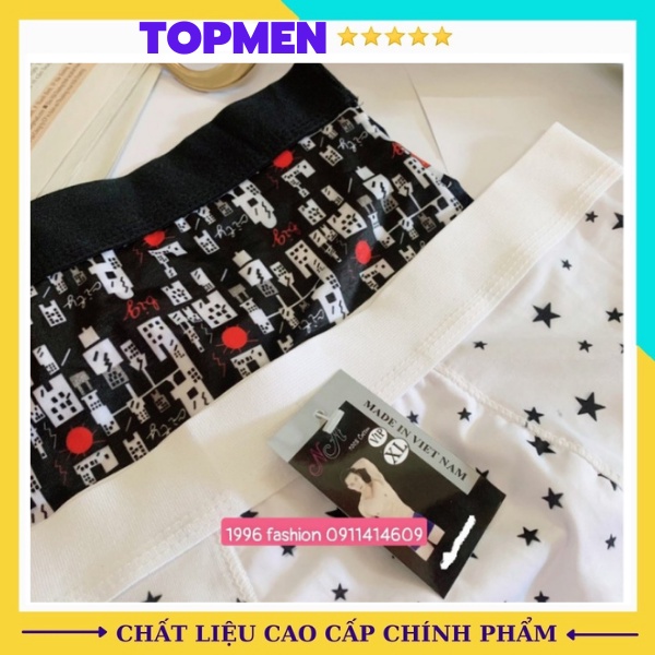 Quần sịp đùi nam hoạ tiết cao cấp, quần sịp nam đẹp chất thun lạnh mềm mịn co dãn 4 chiều - TOPMEN