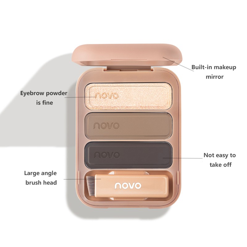 (Hàng Mới Về) Bút Kẻ Lông Mày Ba Màu Chống Nước Và Mồ Hôi Novo TALLER | BigBuy360 - bigbuy360.vn