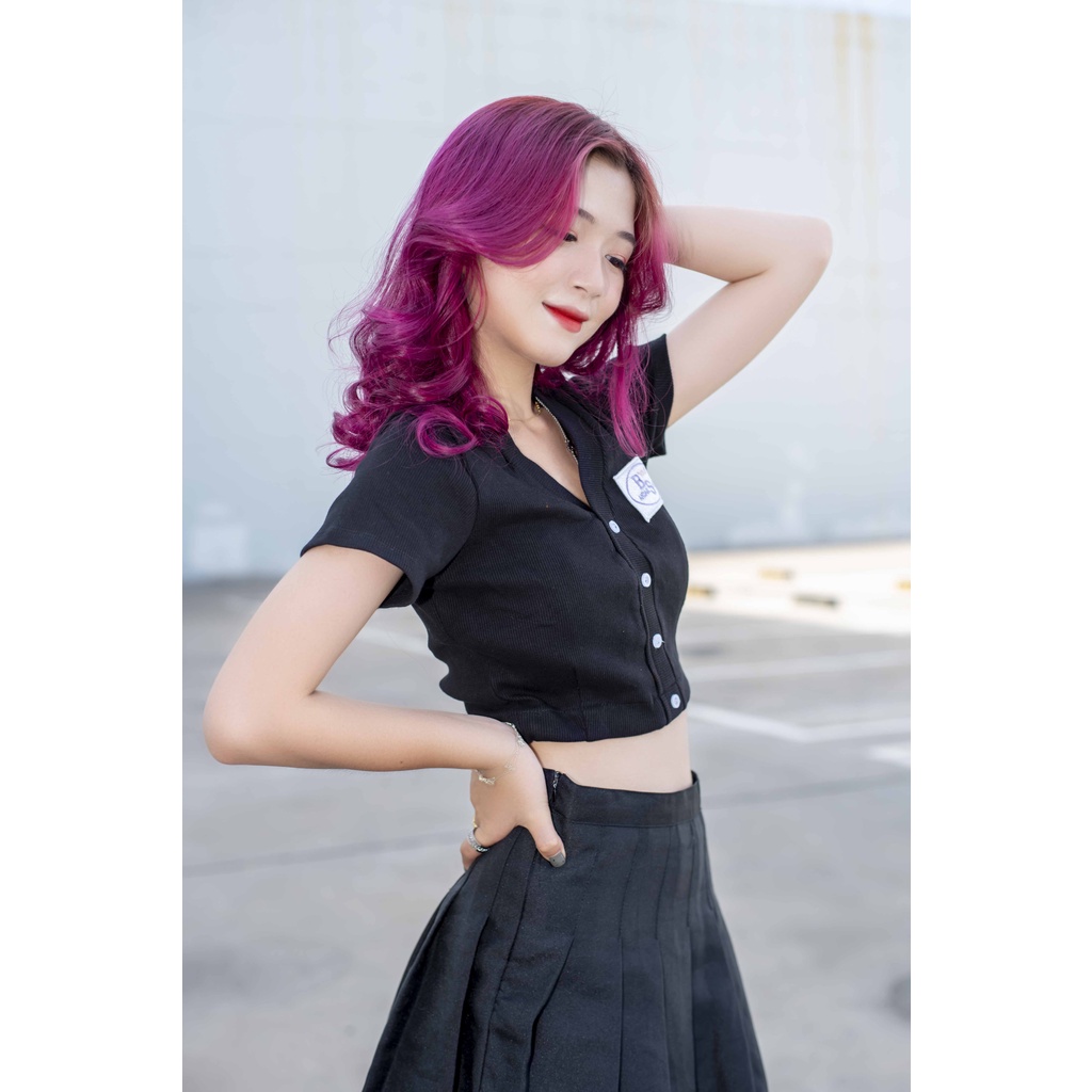 ÁO CROPTOP NỮ THÊU BAE ULZZANG (6 MÀU)