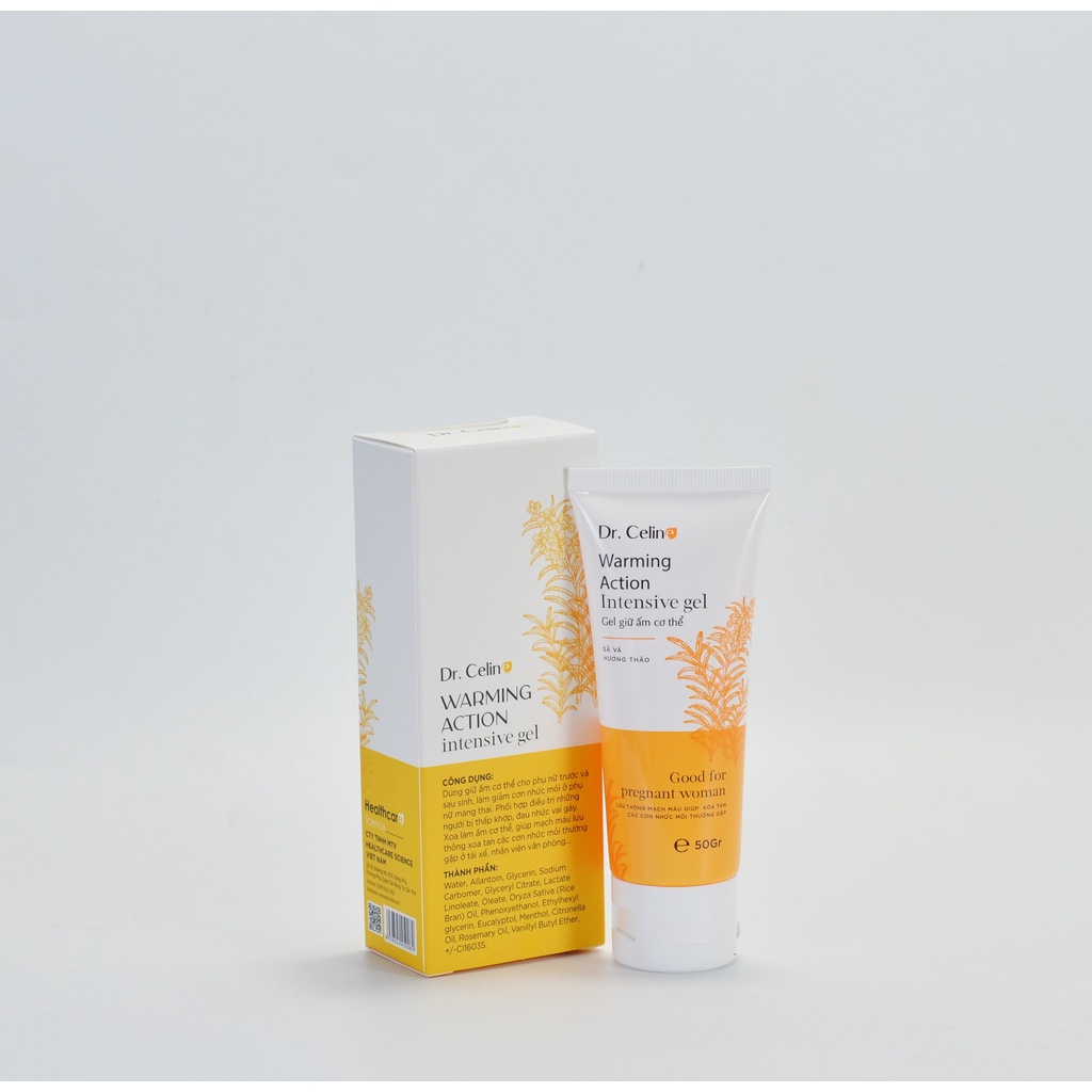 Gel giữ ấm, hỗ trợ giảm đau nhức Dr. Celine Warming Action Intensive Gel 50g
