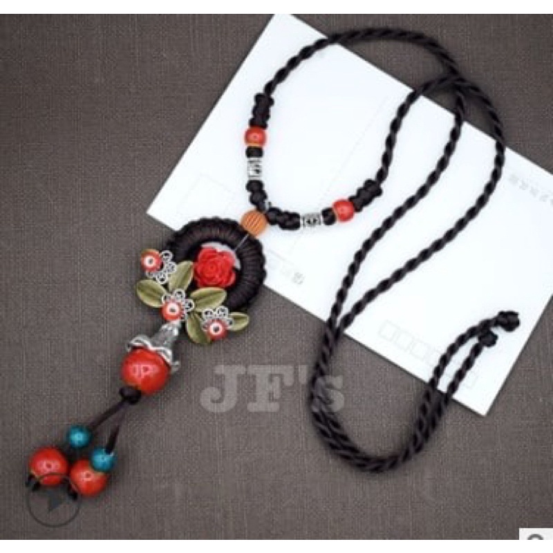 Vòng cổ thời trang bohemian, dây chuyền gốm sứ cho nữ JohniFashion 31