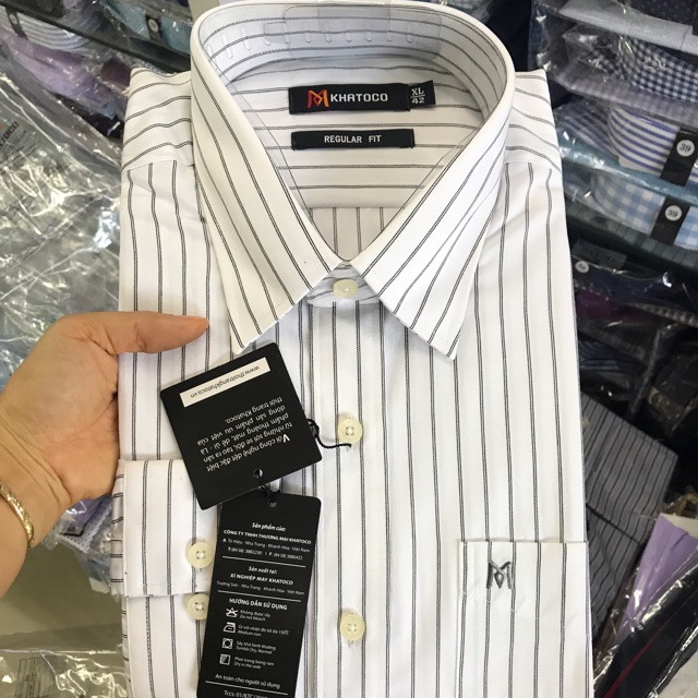 somi dài tay khatoco size 41/42 phom regular dáng xuông ( 75-82kg )