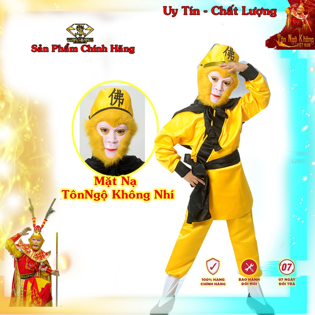 Mặt Nạ Tôn Ngộ Không Nhí -Trẻ em cao cấp -Shop Tôn Ngộ Không VN