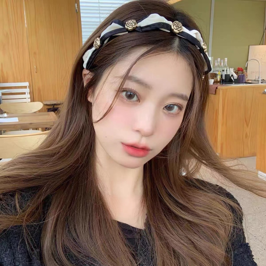 Băng Đô Cài Tóc Hình Hoa Trà Phong Cách Pháp 2022