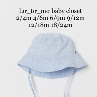 Mũ vành tròn xanh dương H&M