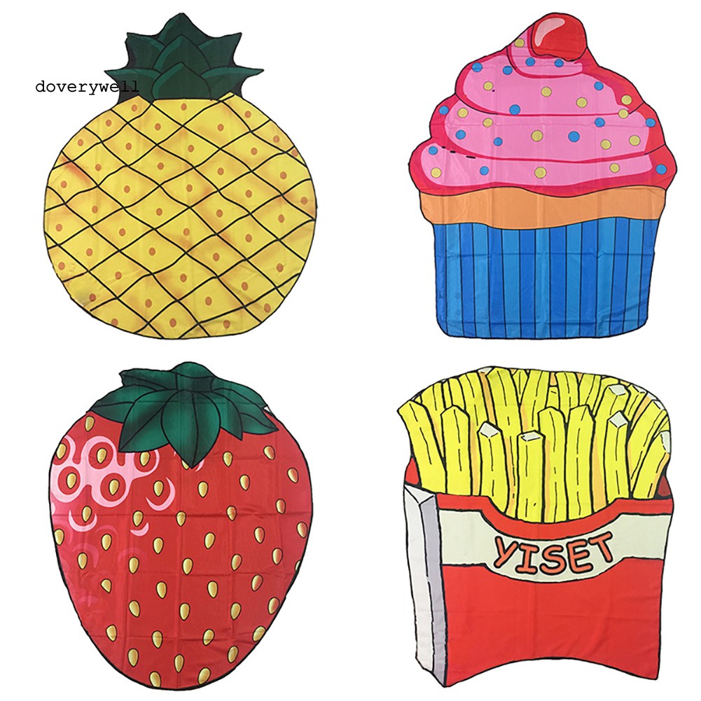 Thảm Đi Biển Hình Bánh Pizza Thời Trang