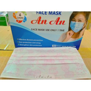 Khẩu trang y tế 4 lớp Họa tiết Kitty