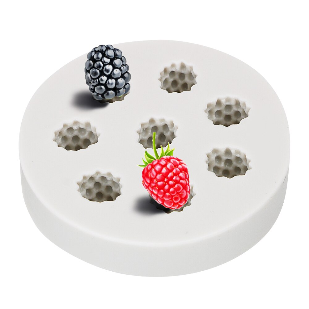 Khuôn silicone tạo hình quả việt quất 3D dùng làm bánh kẹo DIY