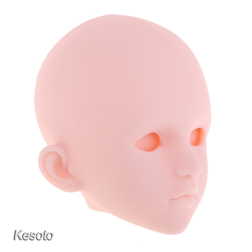 [KESOTO] 1/4 Female Bjd Doll Head Sculpt Ball-Jointed Doll Body Parts Head Sculpture