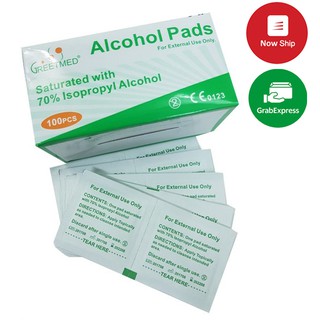 AlCOHOL PAD GREETMED 100 miếng - Bông tẩm cồn tiệt trùng