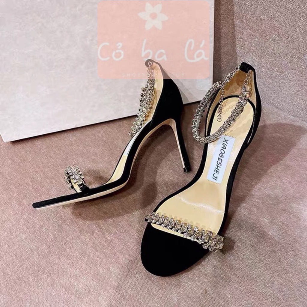 SANDAL CAO GÓT COBALA SHOES - GUỐC NỮ DÂY NGANG MẢNH - GIÀY THỜI TRANG BÍT HẬU 9 PHÂN G22076000