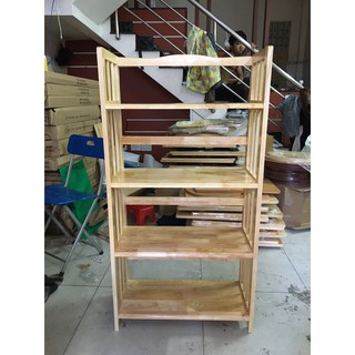 KỆ GỖ 4 TẦNG-65cm