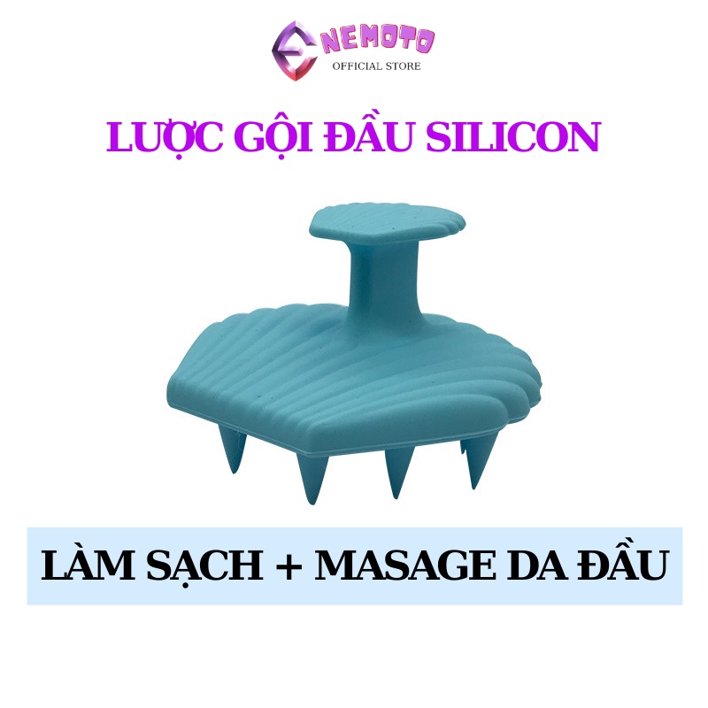 Lược Gội Đầu Massage Gai Silicon An Toàn Cho Da Đầu