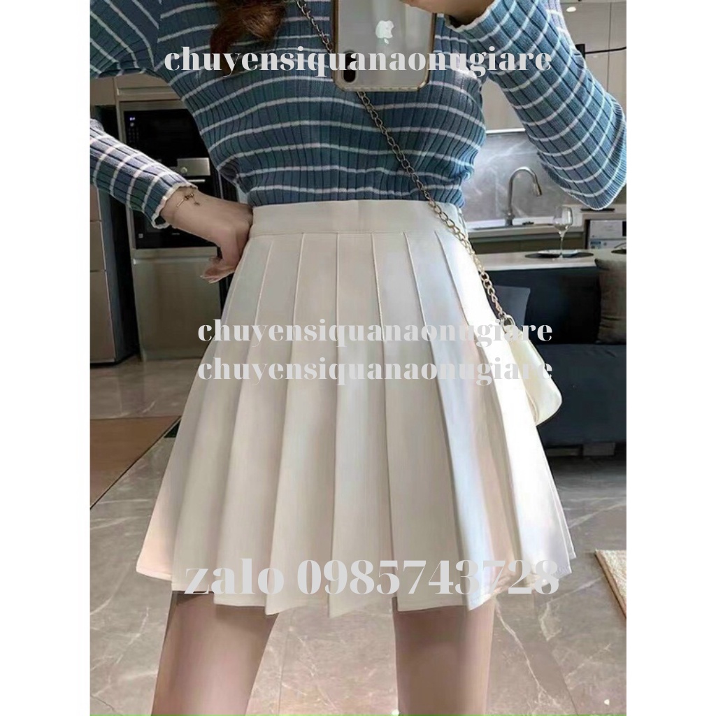 Chân váy tenis màu Tây hot Chân váy xếp li dáng xoè kaca CV0001 chuyensiquanaonugiare