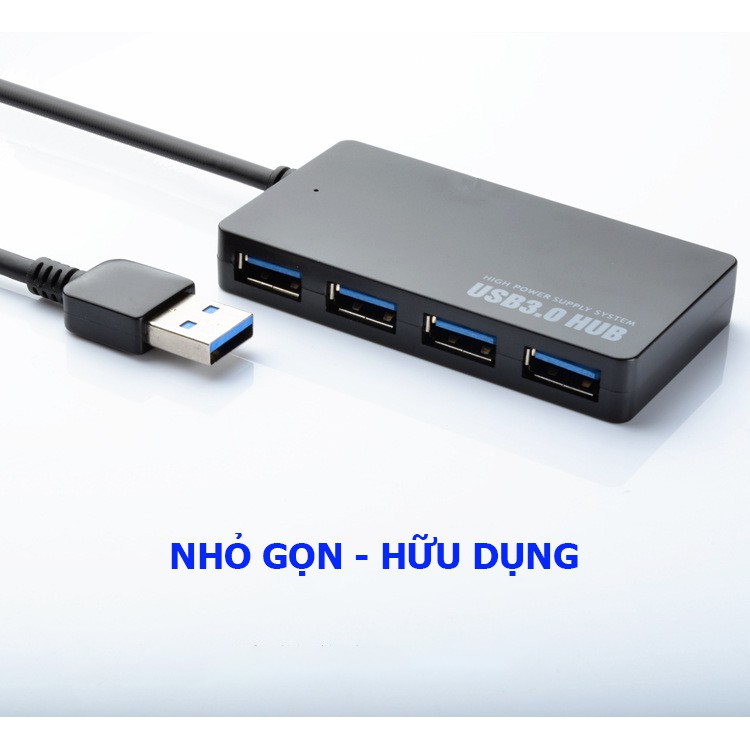 Cổng chia USB 2.0- 3.0 4 chân sử dụng cùng lúc nhiều thiết bị với tốc đọ truyền cực nhanh