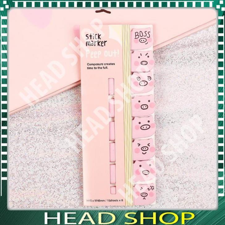 GIẤY NOTE NHÃN DÁN HÌNH HEO ĐÁNG YÊU HEADSHOP