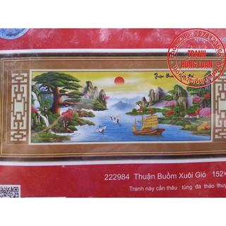 Tranh thêu chữ thập thuận buồm xuôi gió 222984