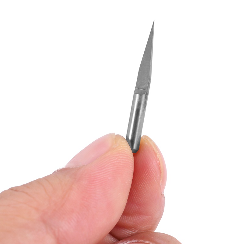 Set 20 Mũi Phay CNC Hình Chữ V 3.175mm 10 / 15 / 20 / 30 Độ Chuyên Dụng