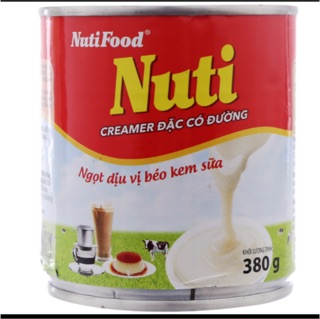 Sữa đặc có đường Nuti xanh 380g