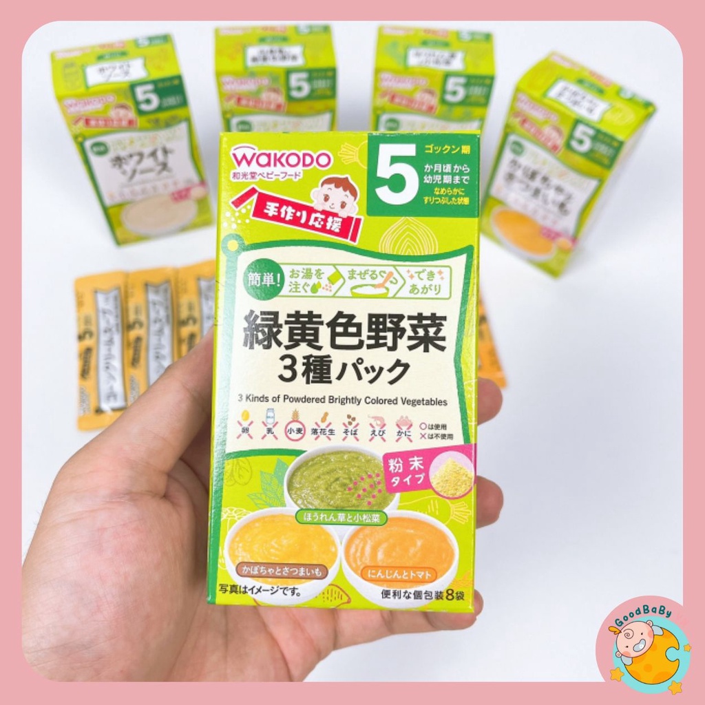 Bột Ăn Dặm Wakodo Nhật Bản cho bé  5m 7m Goodbabyvn