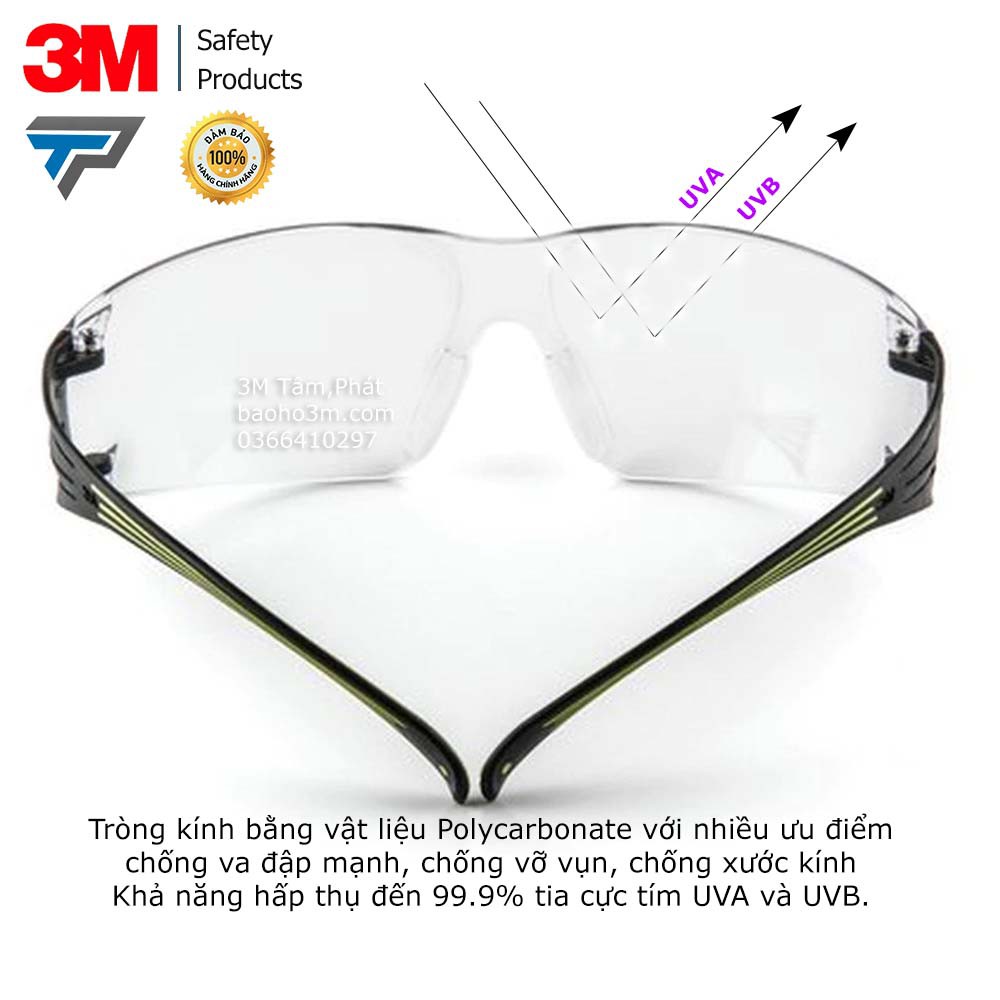 Kính chống tia UV và bụi mịn 3M SF 402AF (SF401AF) | BigBuy360 - bigbuy360.vn