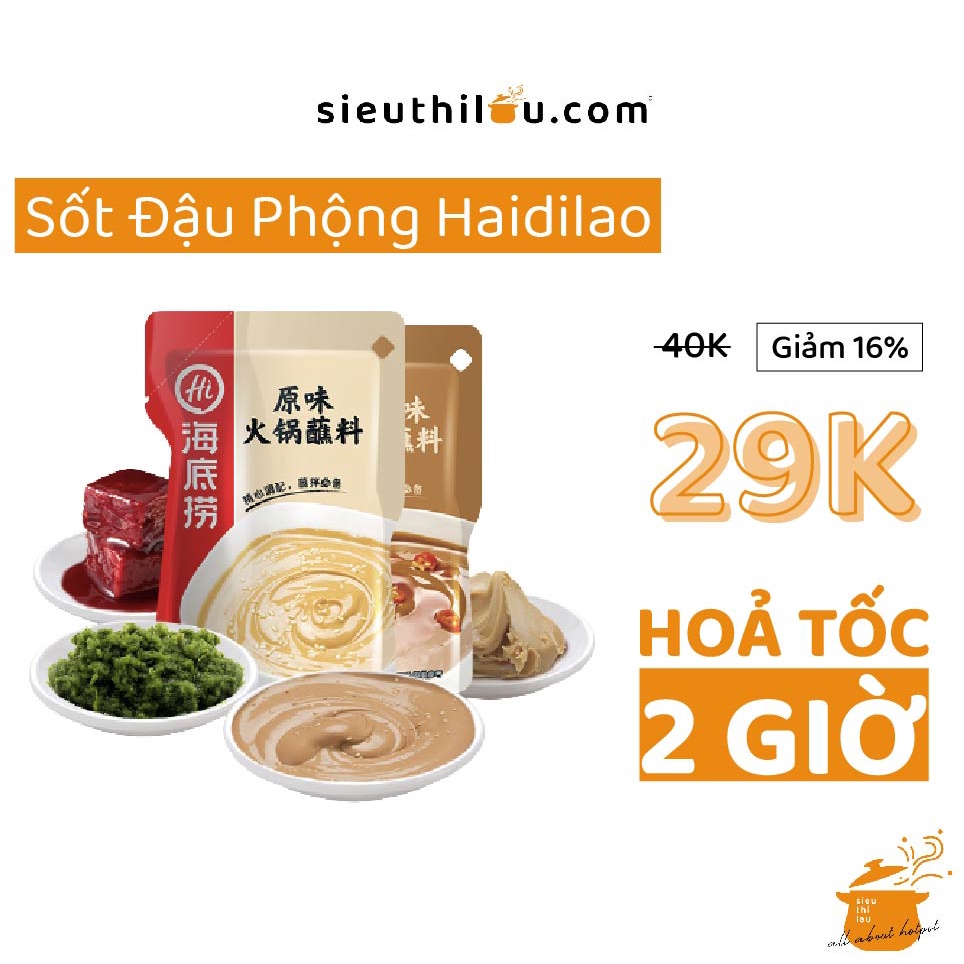 Sốt Chấm Lẩu Haidilao 120g - Sốt Đậu Phộng Chấm Lẩu Tuyệt Đỉnh Haidilao