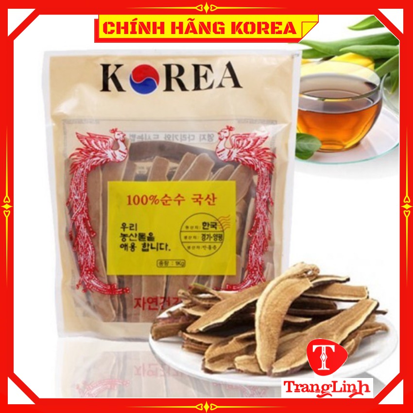 [Mã GROSALE2703 giảm 8% đơn 250K] Nấm linh chi thái lát hàn quốc - Nấm thái lát túi 1kg - tranglinhkorea