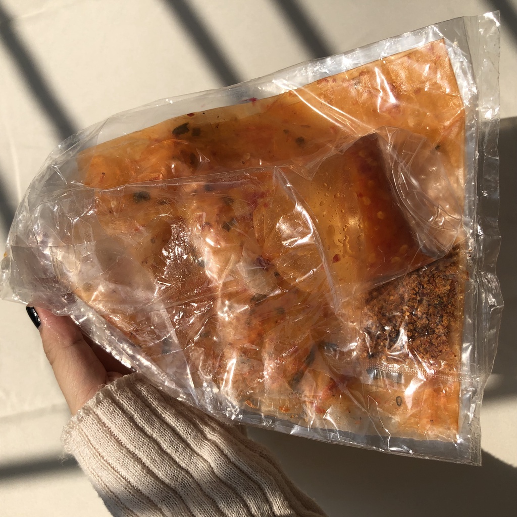 Bánh Tráng Dẻo Ớt Rim UNIN Bánh Tráng Dẻo Tôm Chấm Sốt Ớt Rim Thần Thánh Bao Ngon Chất Lượng