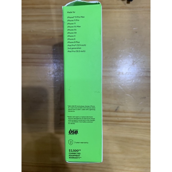 Original Bộ cáp sạc nhanh Belkin 30W+ cáp USB-C to Liightning 1.5m chính hãng