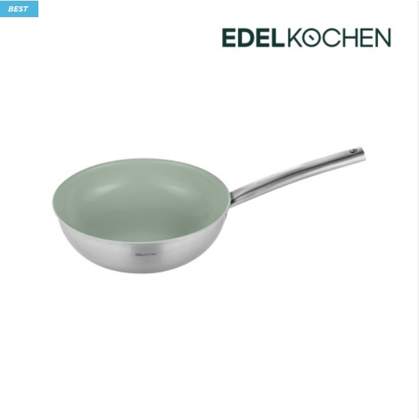 Serie Chảo Prism 3 lớp chống dính Xanh Mint đáy từ size 24cm&28cm