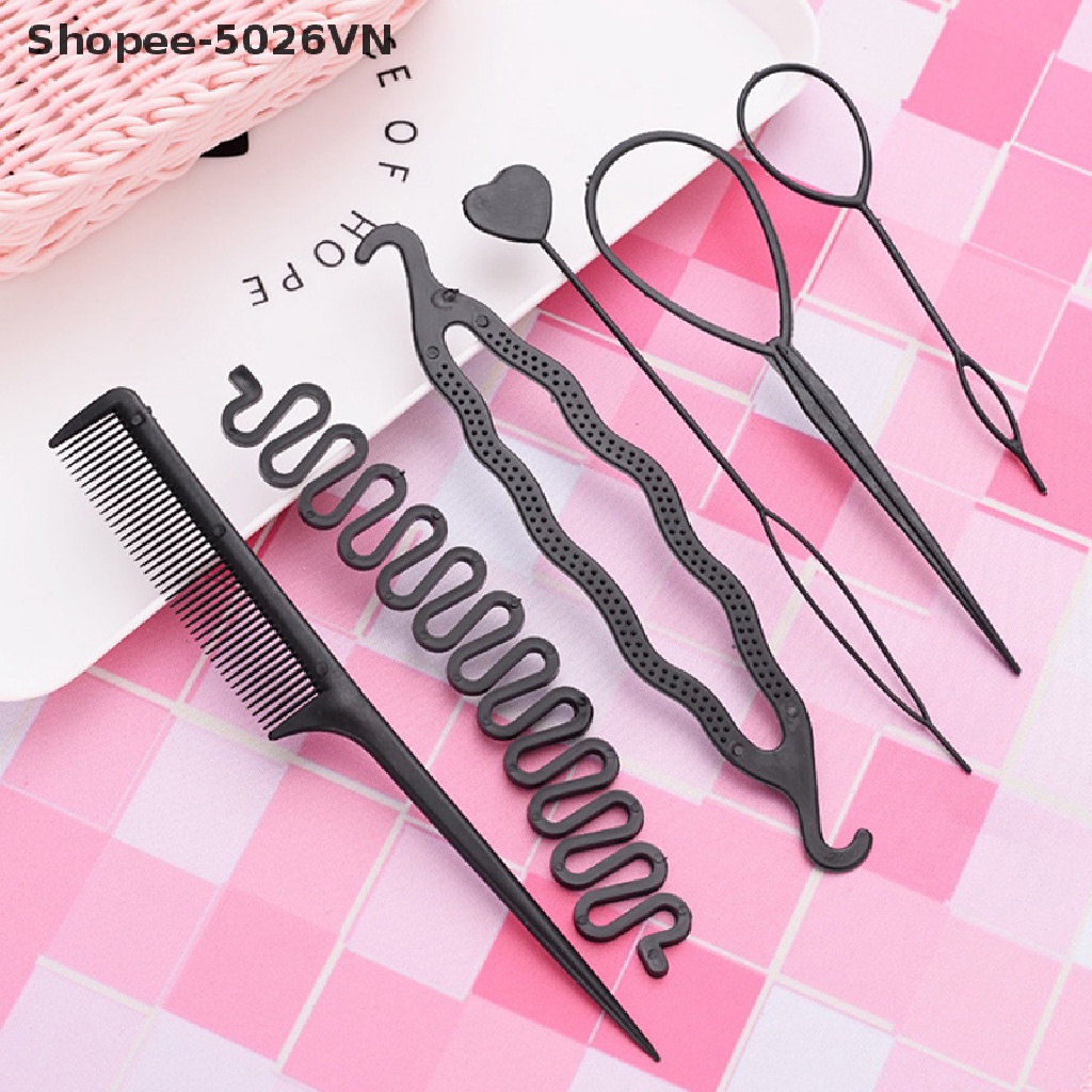 Bộ 6 Dụng Cụ Bện Tóc Bảo Vệ An Toàn Cho Trẻ Em