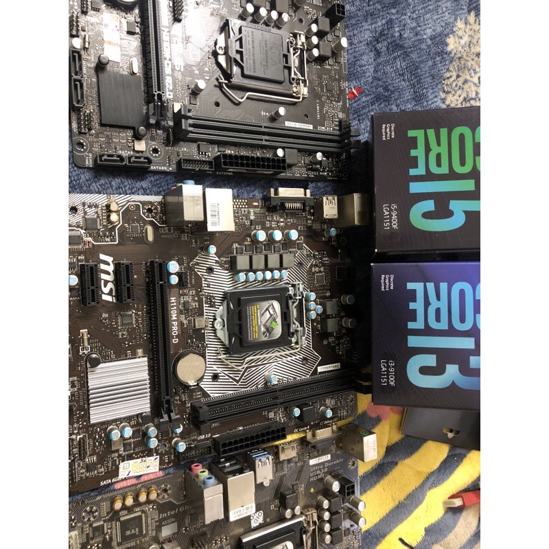 Combo cpu i3 9100f i5 9400f...+ main H310/H110 còn bhh và ful chặn