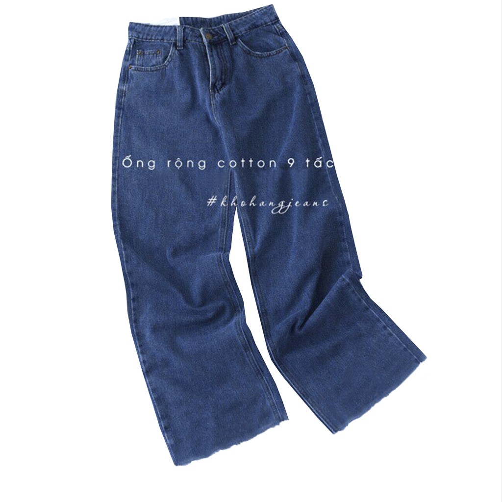 [Size 30-35] Quần Ống Rộng Bigsize Nữ, Rách U Lai 1 Gối Đậm/ Nhạt, Lưng Siêu Cao, Không Giãn - Suông Bigsize | WebRaoVat - webraovat.net.vn