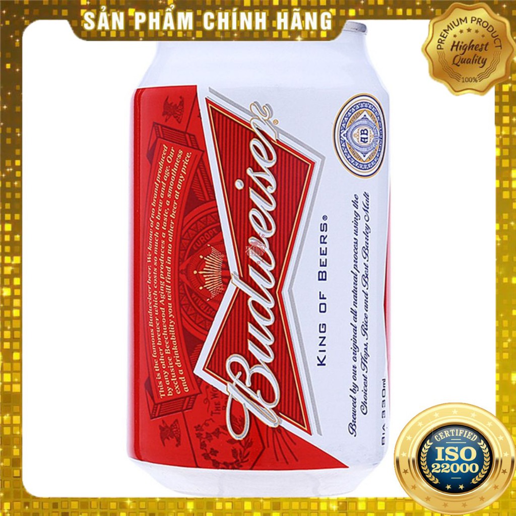 [ Yams Mart ] Combo 6 lon Bia Budweiser Lon 330ml