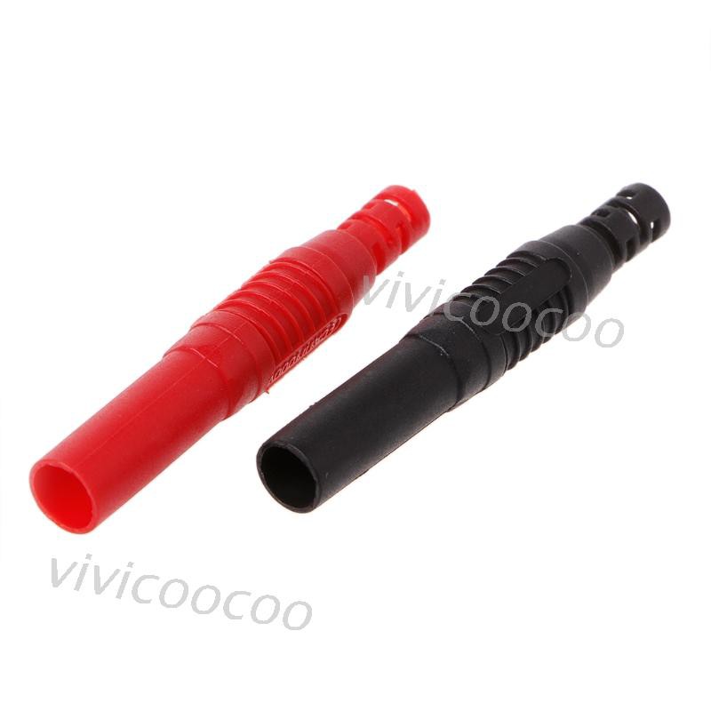 (Hàng Mới Về) Bộ 10 Đầu Nối Chuối 4mm Cách Điện