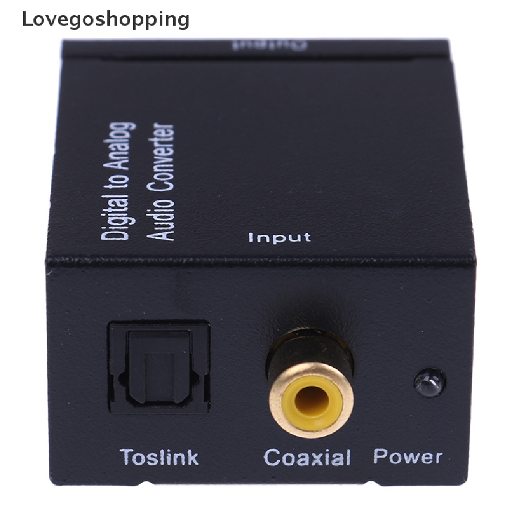 Lovegoshopping Optical coaxial toslink digital to analog audio converter adapter RCA L/R VN