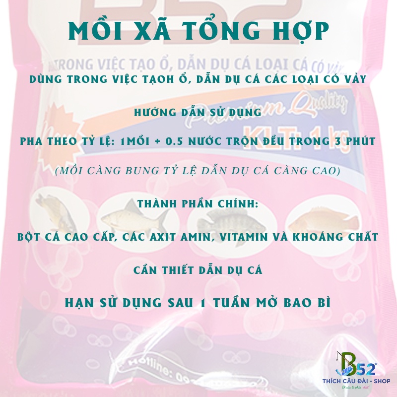 Môi Câu  B52 Chuyên Chép, Tra, Chim, Rô Phi