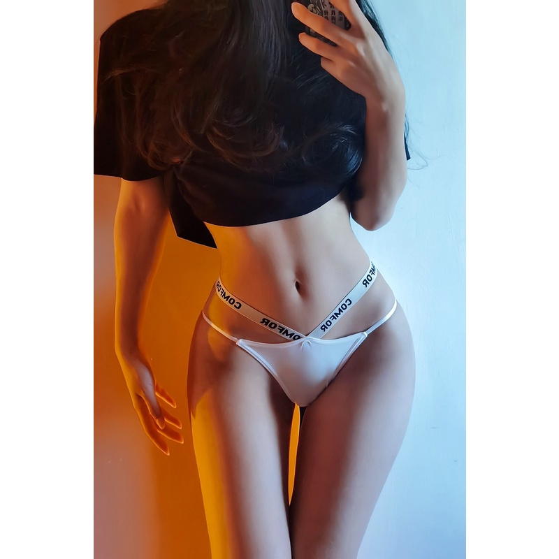 Quần lót nữ sexy dây chéo iBRA's cao cấp Quần lót cotton trơn vải mềm mại thoáng khí gợi cảm đẹp quyến rũ i57